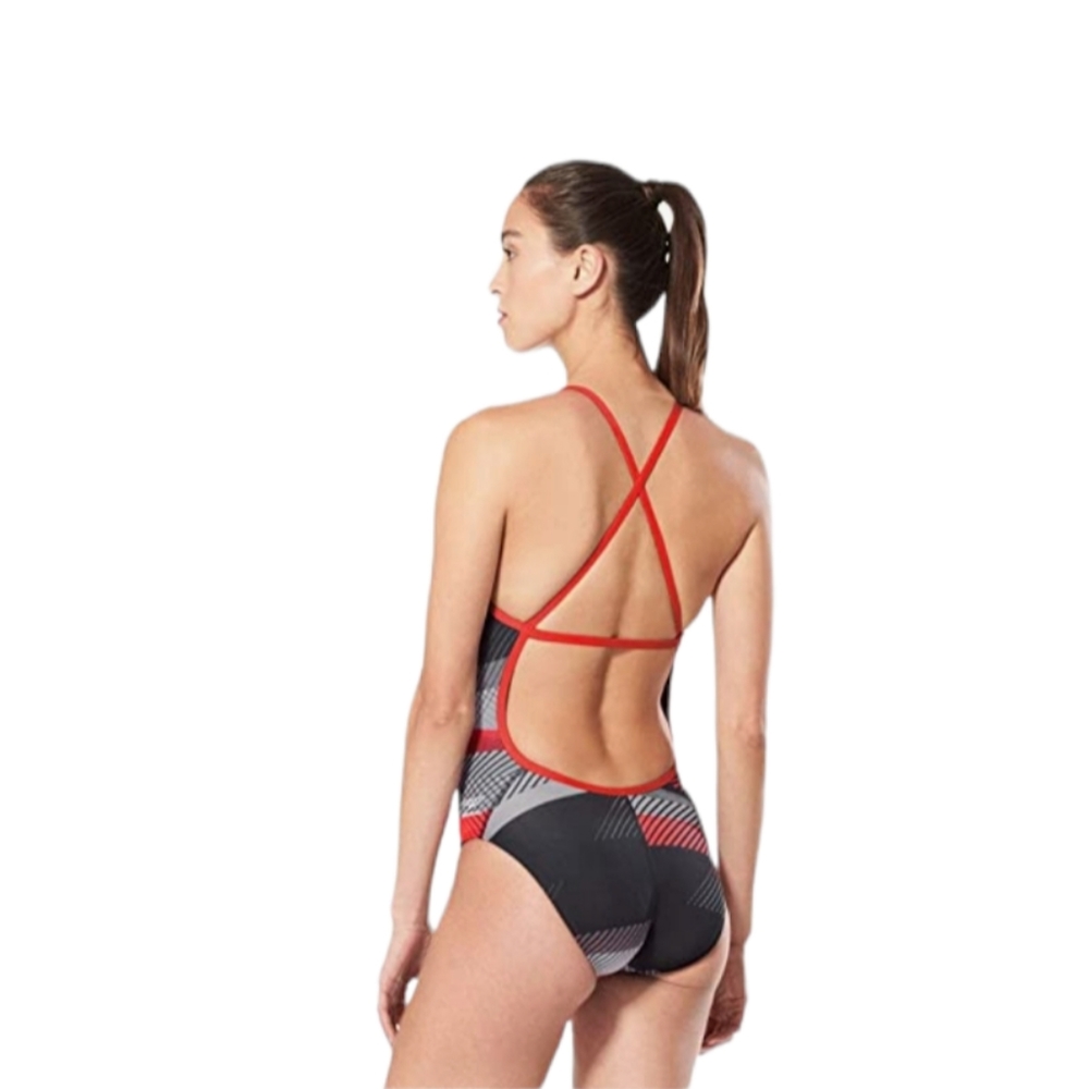 Speedo Women's Swimsuit One Piece Endurance+ Cross Back NWT! Size 24 (XXS) - Picture 3 of 7